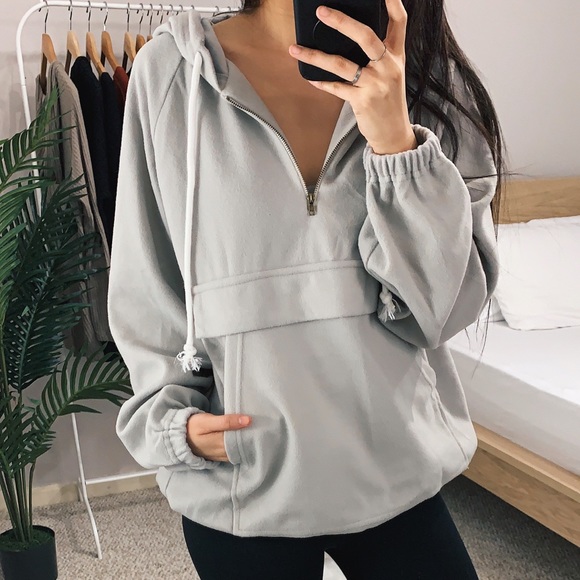 🆕 Miranda - Light Gray Zip Up Pullover - Picture 5 of 6